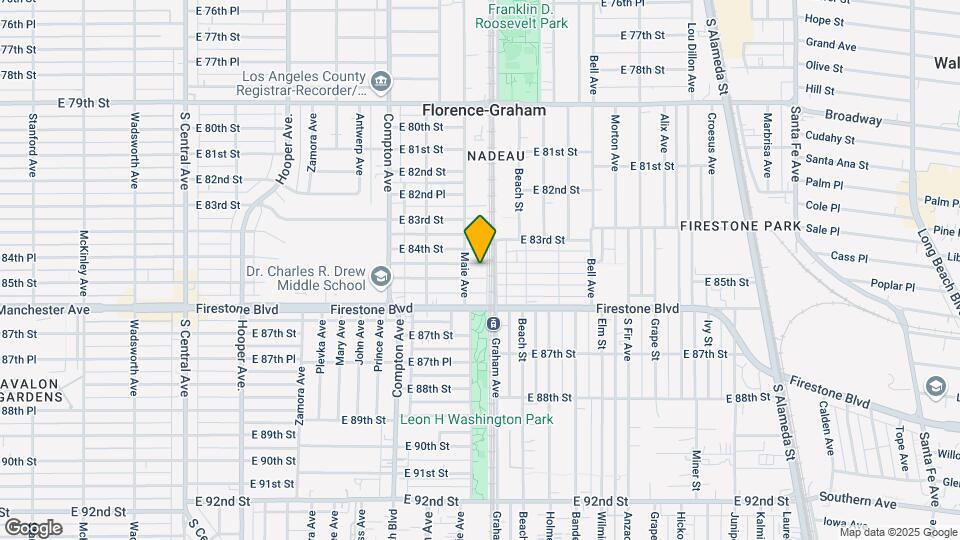 1663 E 85th St Map and Location Details