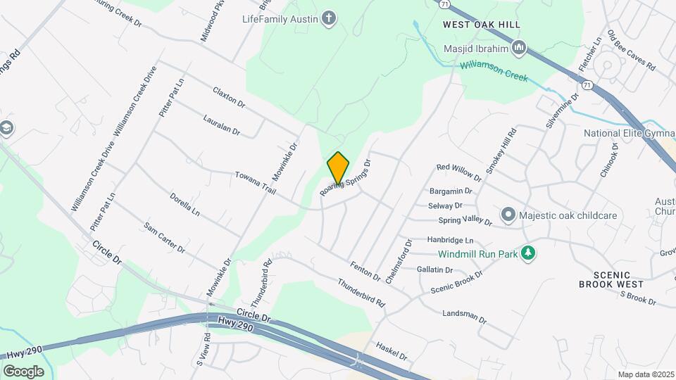 7505 Roaring Springs Dr Map and Location Details