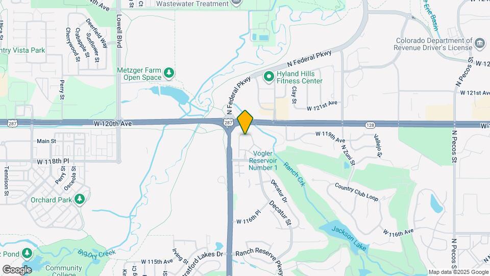 2927 W 119th Ave Map and Location Details