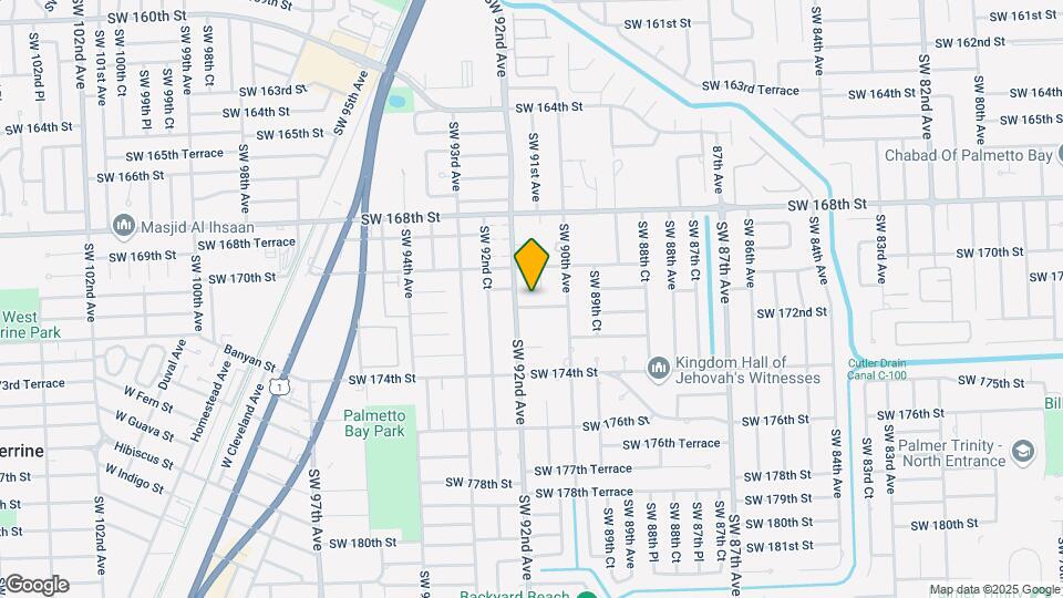 9125 SW 171st Terrace Map and Location Details
