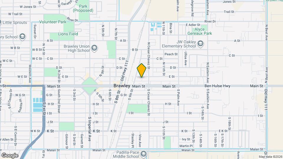 942 E St Map and Location Details