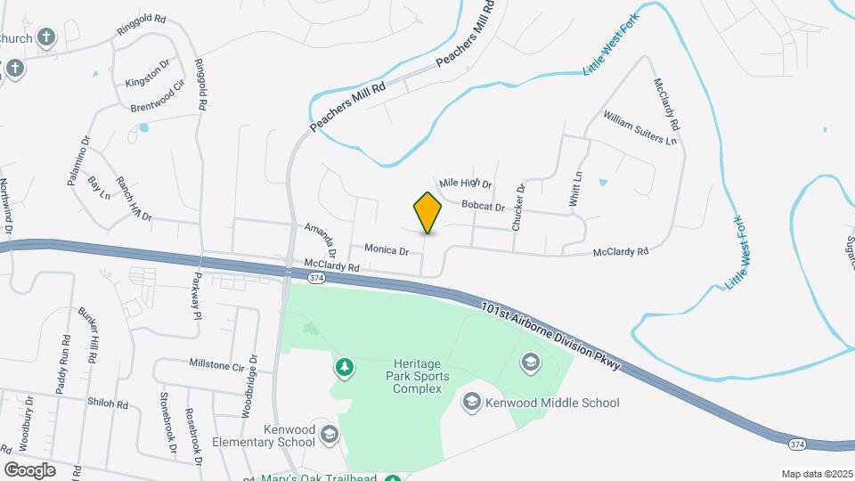 1309 Jared Ray Dr Map and Location Details