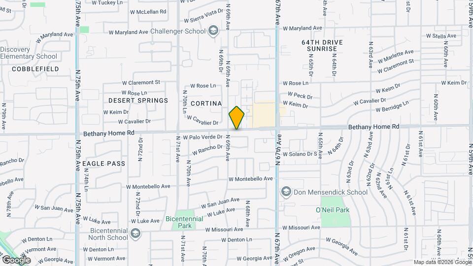 6826 W Palo Verde Dr Mapa y Detalles de la Ubicación