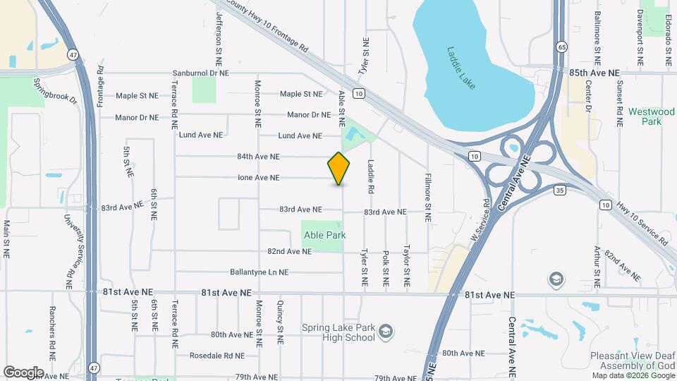 8390 Able St NE Map and Location Details