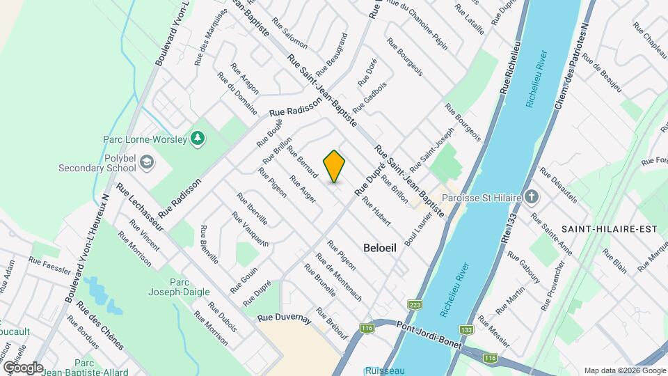 385 Bernard Rue Map and Location Details