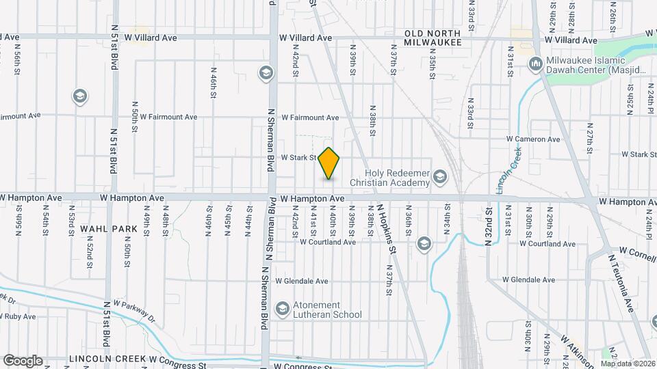 4825 N 40th St Map and Location Details