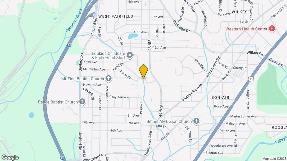 832 Alden Ave Map and Location Details