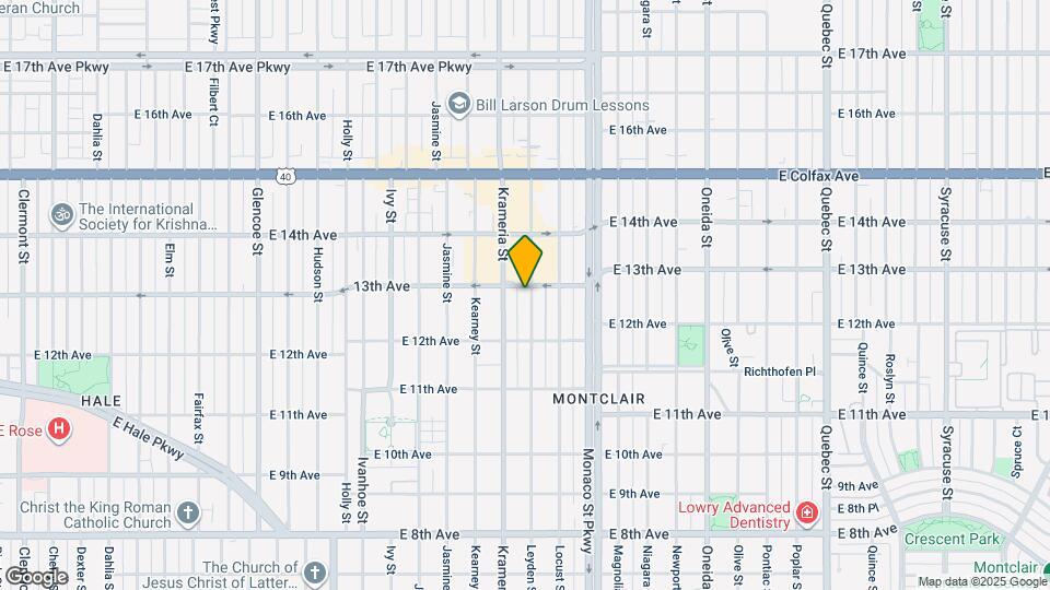 1267 Leyden St Map and Location Details