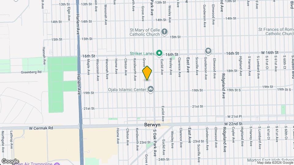 1829 Grove Ave Map and Location Details