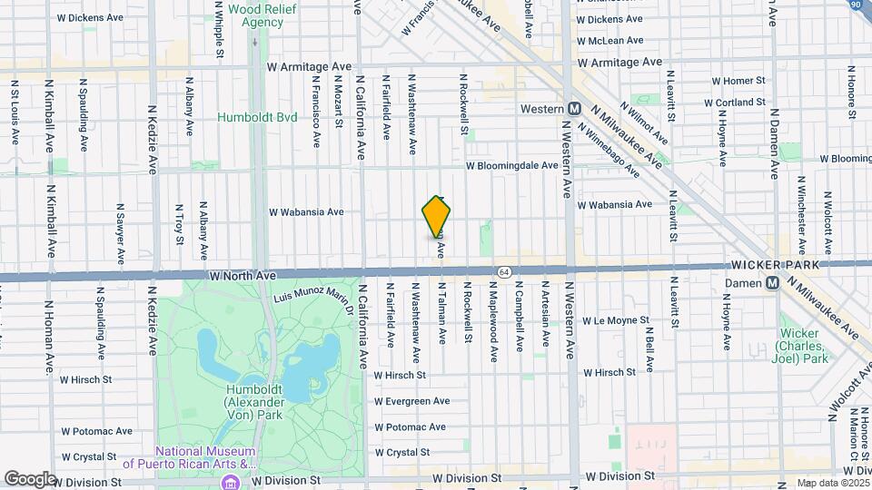 1630 N Talman Ave, Unit 1 Map and Location Details