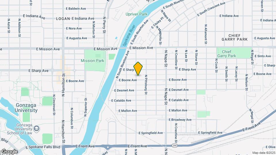 1701 E Boone Ave Map and Location Details