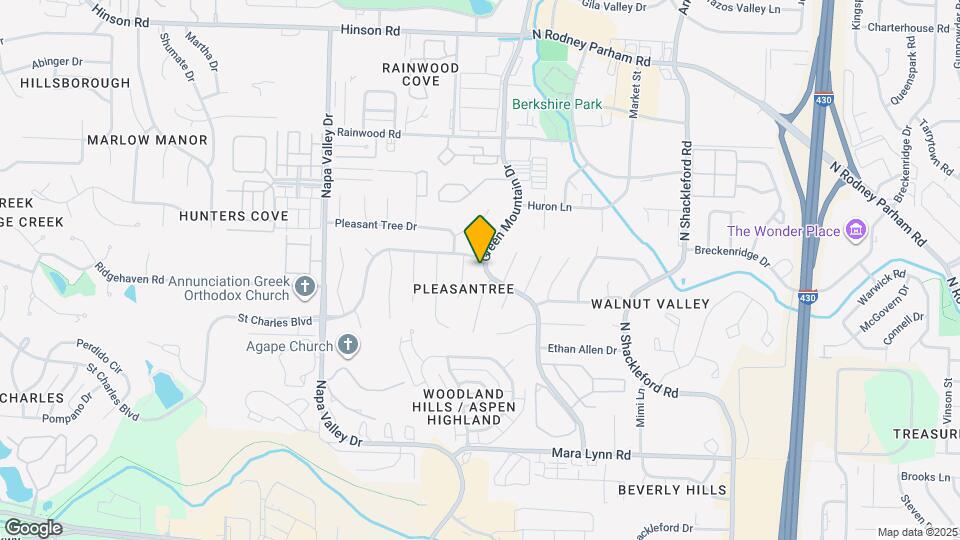 1216 Green Mountain Dr Map and Location Details