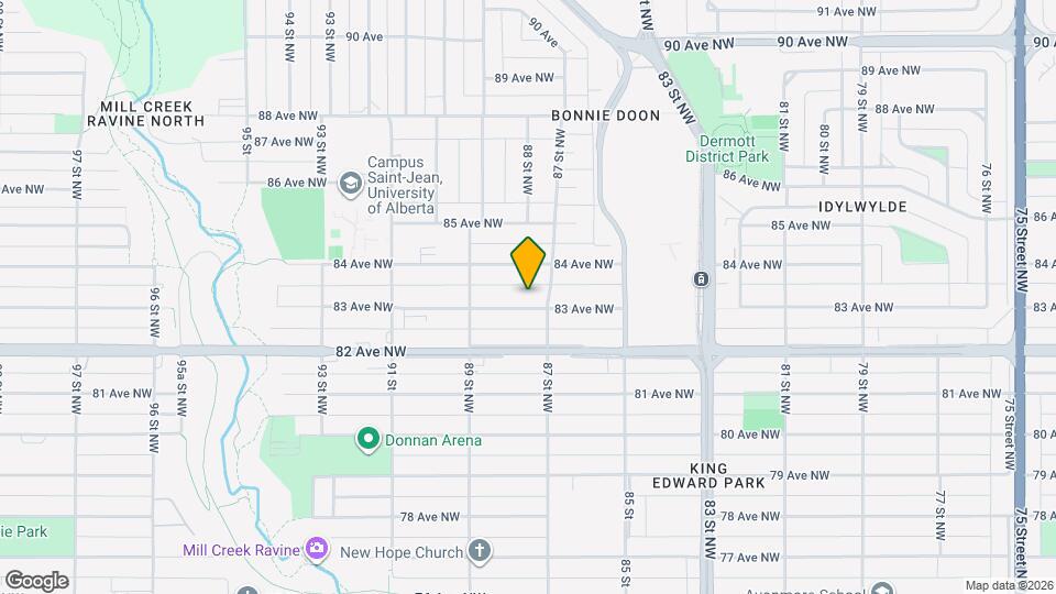 8714 83 Ave NW Map and Location Details
