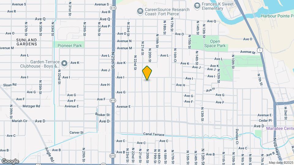 907 N 20th St Map and Location Details