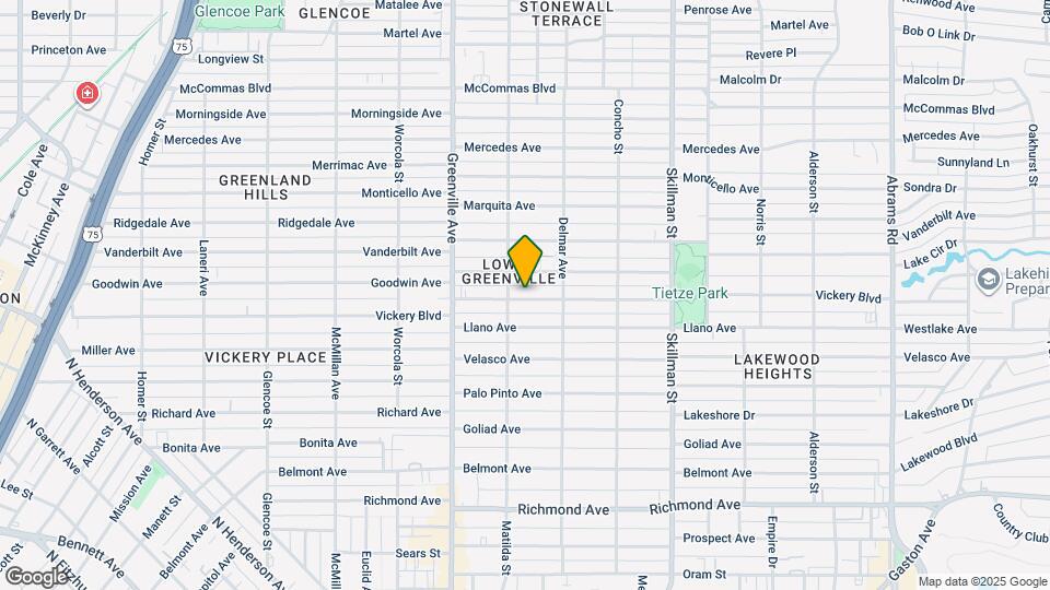 5813 Vickery Blvd Map and Location Details