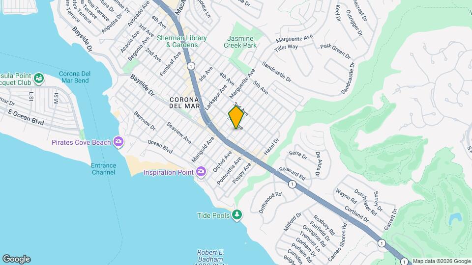 420 1/2 Narcissus Avenue Unit Map and Location Details