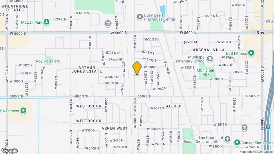 5884 S 2700 W Map and Location Details