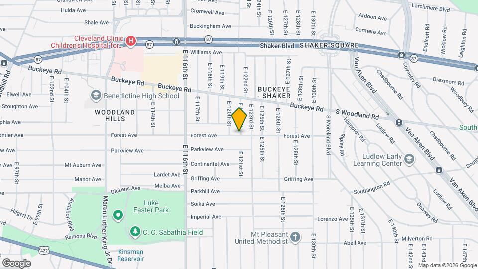 12021 Forest Ave, Unit 2st Floor Map and Location Details