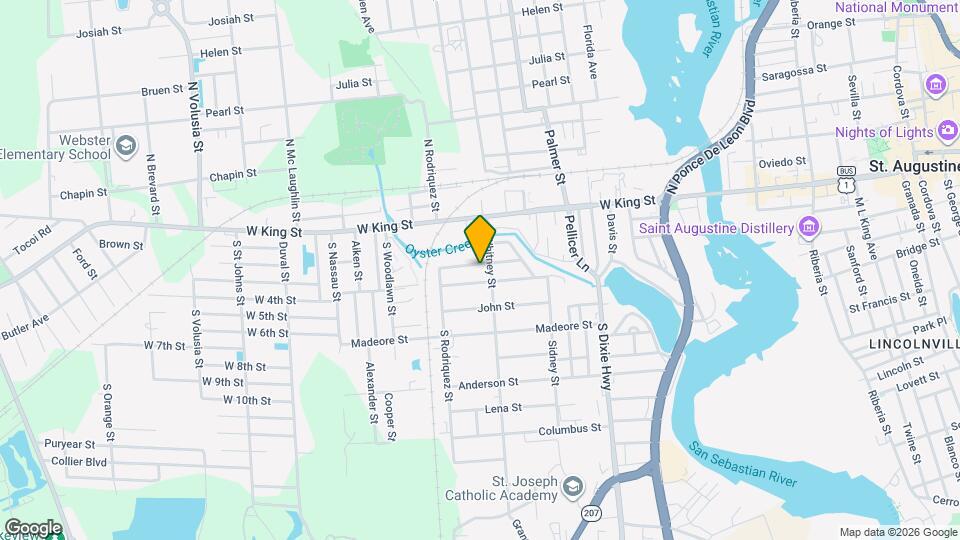 509 Live Oak St Map and Location Details