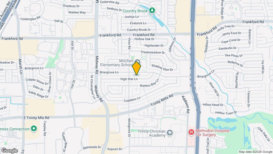 4207 High Star Ln Map and Location Details