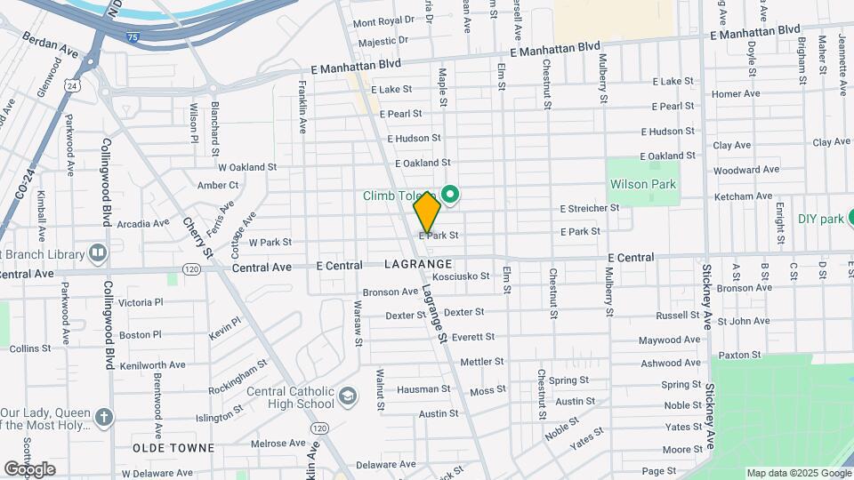 222 E Park St Map and Location Details