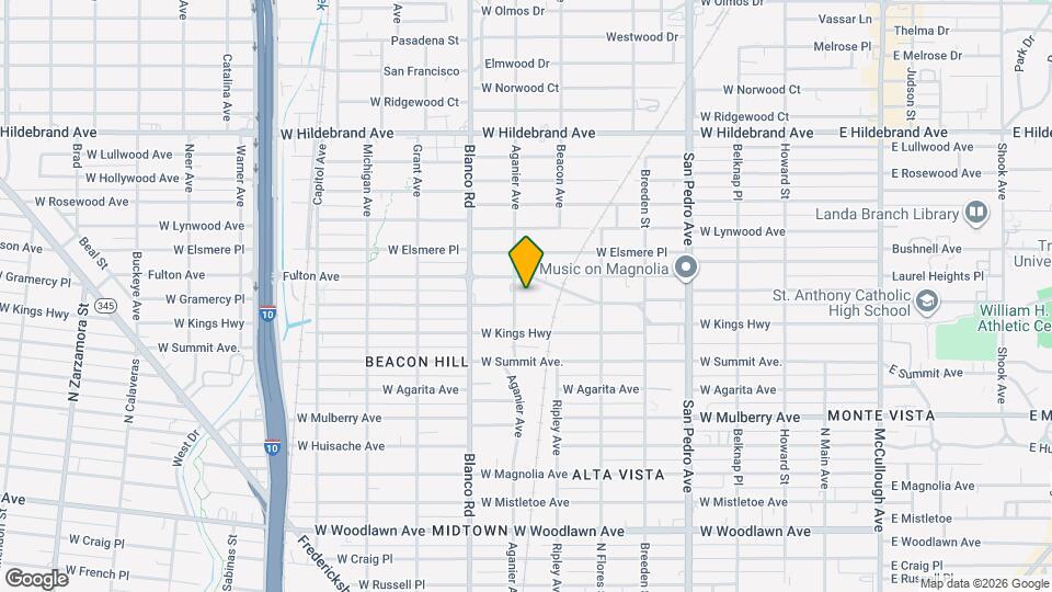 727 W Gramercy Pl Map and Location Details