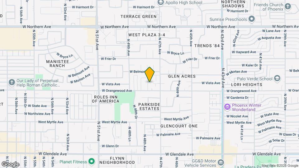 7525 N 47th Ln Map and Location Details