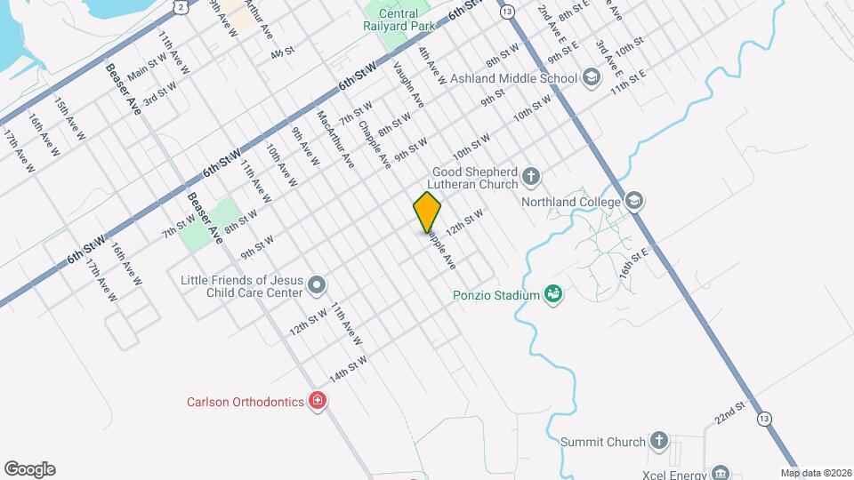 1123 Chapple Ave Mapa y Detalles de la Ubicación
