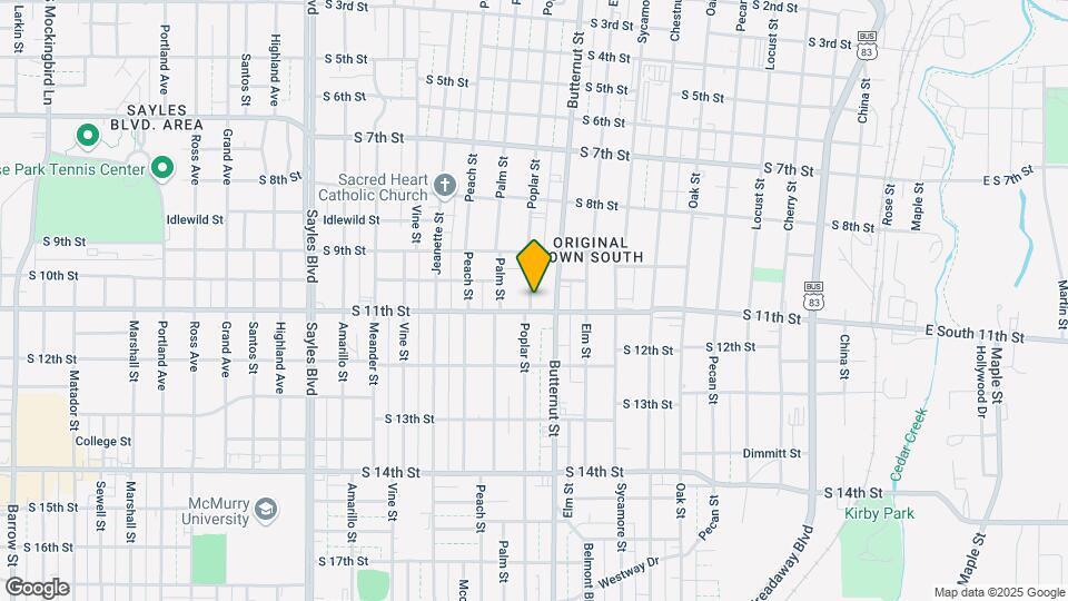 1041 Poplar St Map and Location Details