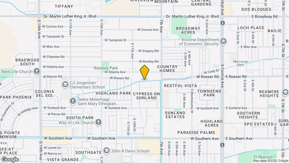 907 W Roeser Rd Mapa y Detalles de la Ubicación