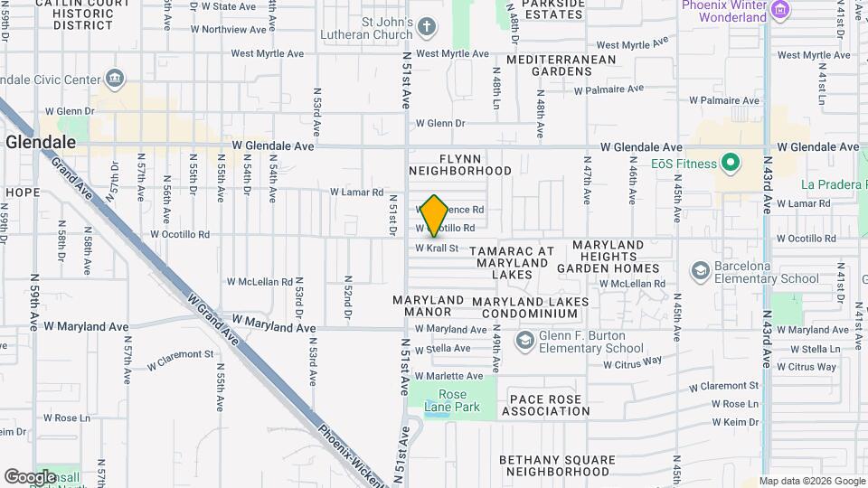 5024 W Krall St Map and Location Details