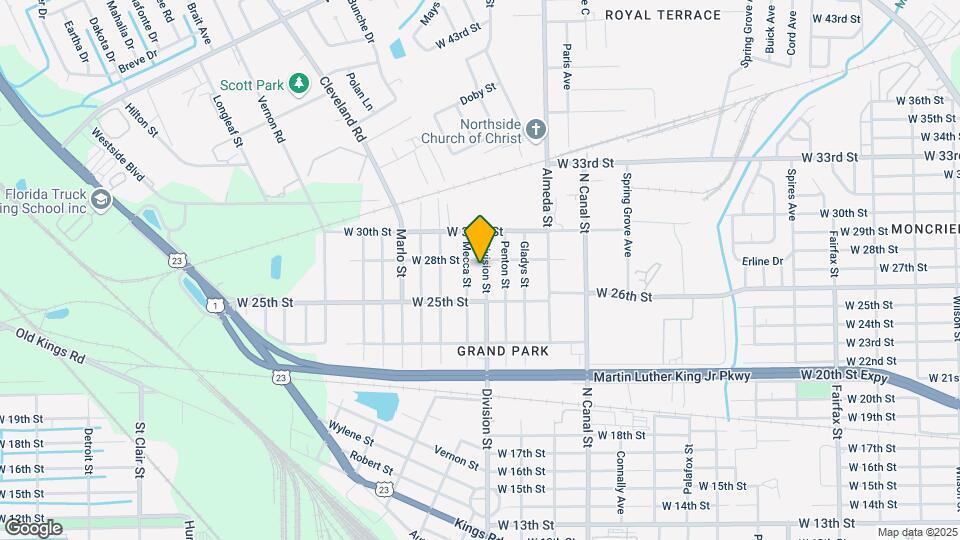 3556 Division St Map and Location Details