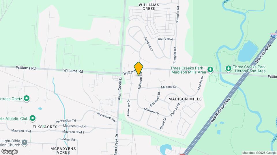 3873 Millstone Rd Mapa y Detalles de la Ubicación