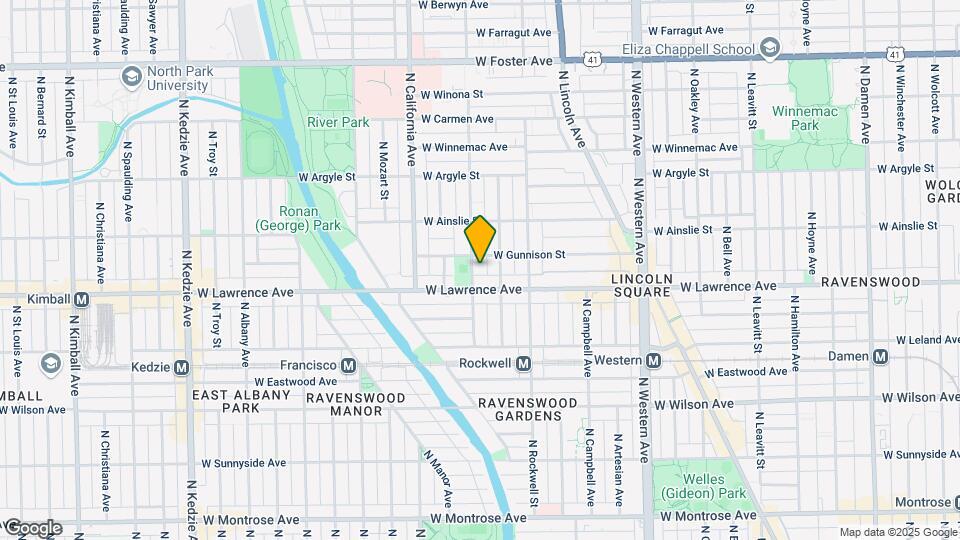 4821 N Washtenaw Ave Map and Location Details