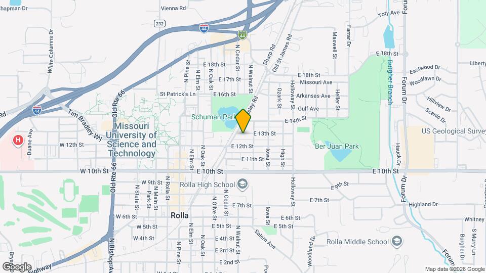 502 E 13th St Map and Location Details