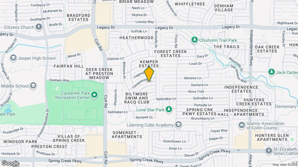 3613 Longbow Ln Map and Location Details