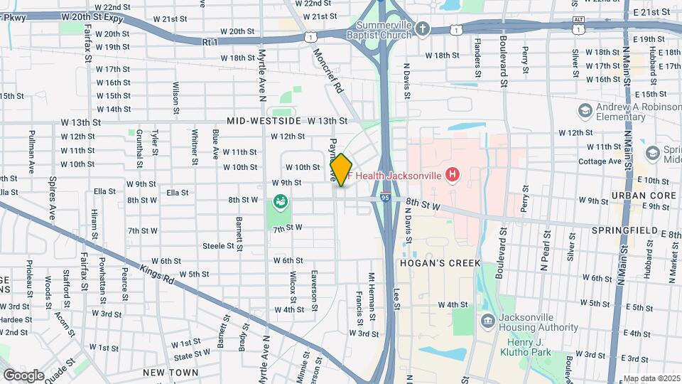 1816 Cleveland St Map and Location Details