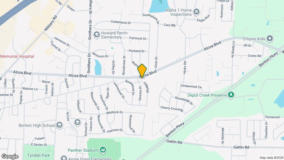 923 Edgehill Map and Location Details