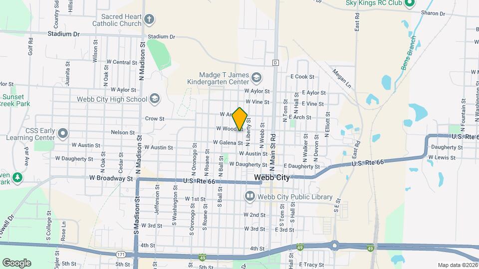 415 N Pennsylvania St Map and Location Details