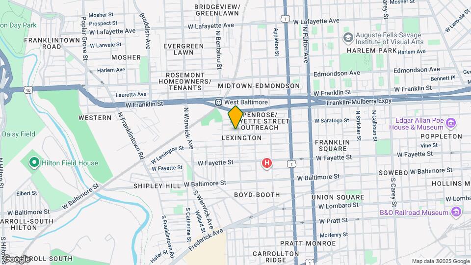 2206 Penrose Ave Mapa y Detalles de la Ubicación