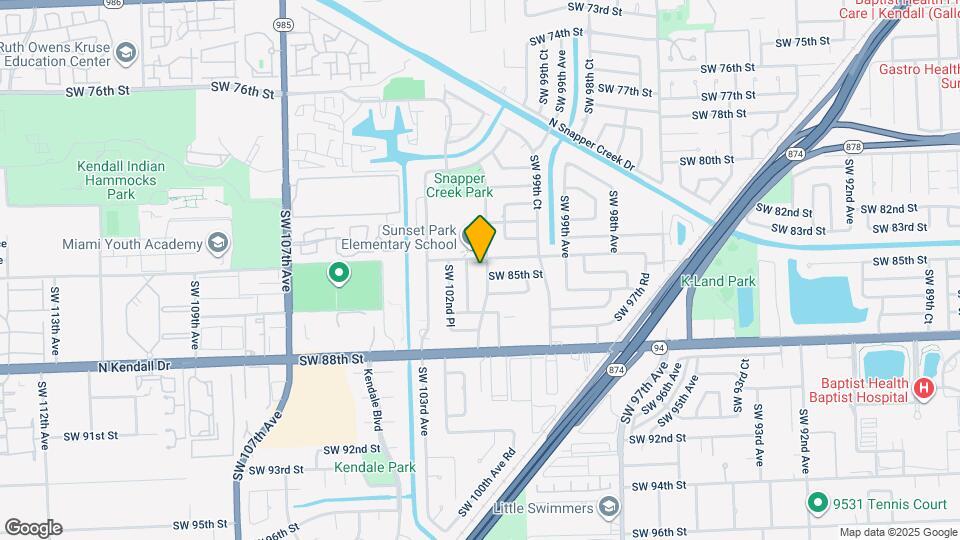 8420 SW 102nd Ave Map and Location Details