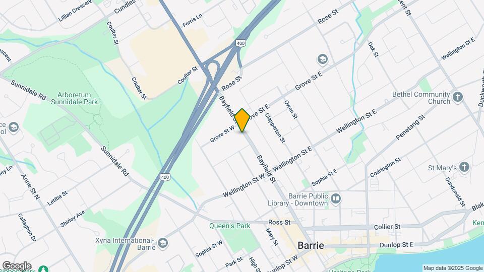208 Bayfield St Map and Location Details