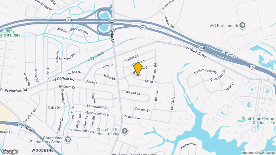 4832 Milan Dr Map and Location Details