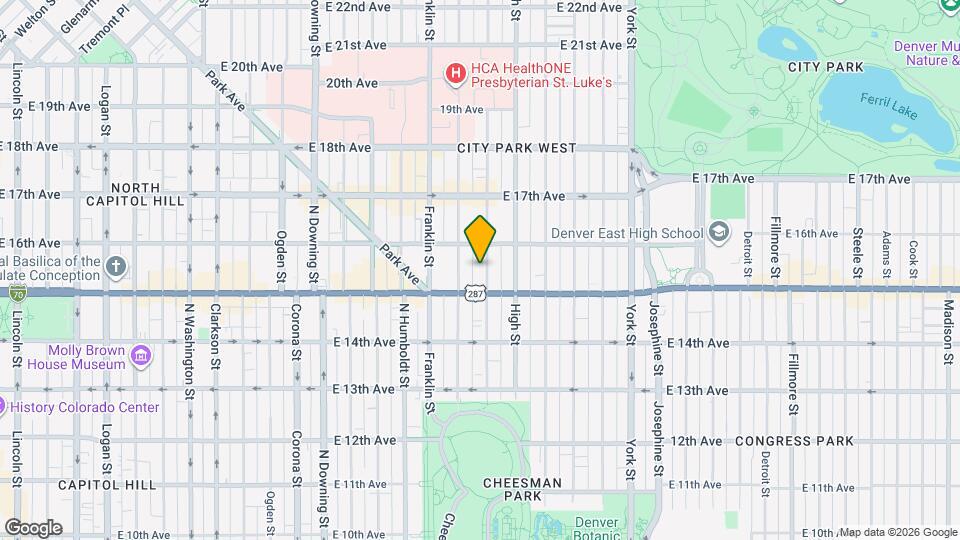 1537 N Williams St Map and Location Details