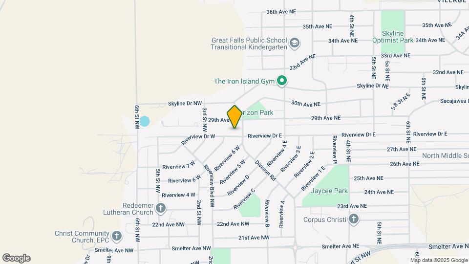 105 Riverview Dr W Map and Location Details