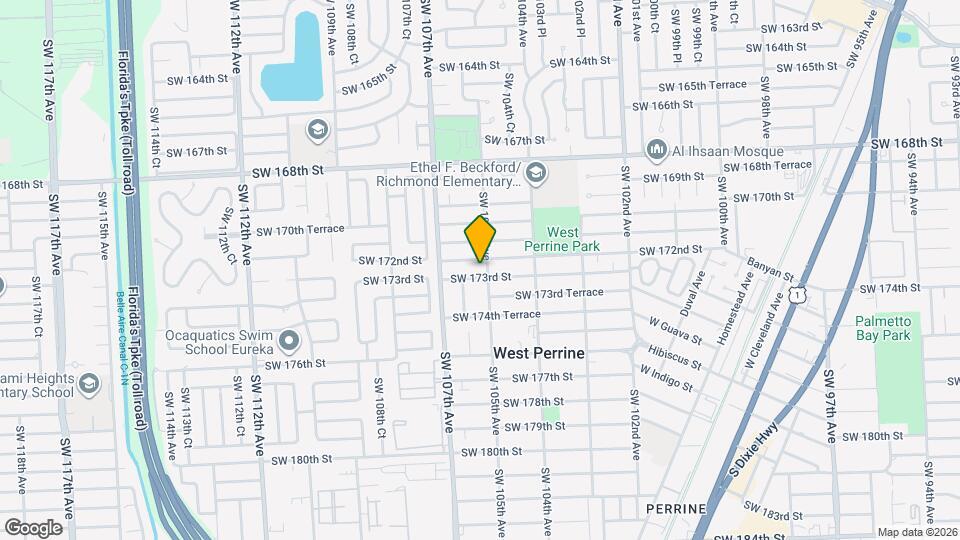 West Perrine Apartments Mapa y Detalles de la Ubicación