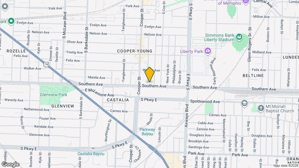 1080 Blythe St Map and Location Details