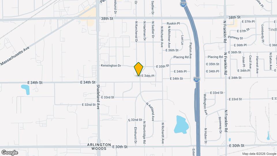3416 N Hartman Dr Map and Location Details