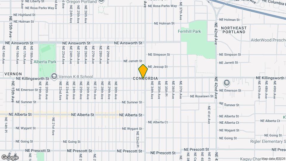 5905 NE 30th Ave Map and Location Details