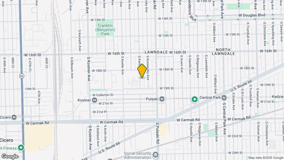 1837-1839 S Karlov Ave Map and Location Details